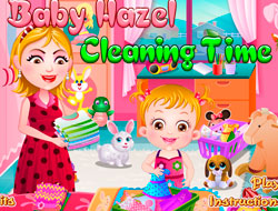 Igra Čišćenje vrijeme za bebu Hazel  online.
