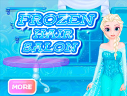Igra Cold Heart. dizajn frizure  online.