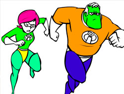 Igra bojanje Incredibles  online.