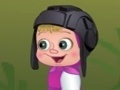 Igra Masha and the Bear: Jumping on logs