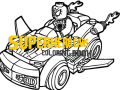 Igra Superhero Cars Coloring Book