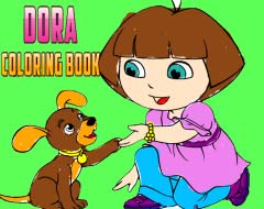 Igra Dora: Knjiga bojanja  online.