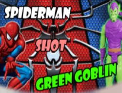 Igra Spiderman puca u zelenog goblina  online.