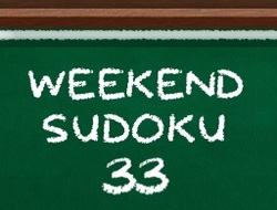 Igra Sudoku za vikend 33  online.