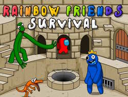 Igra Among As Survival sa Rainbow Friends  online.