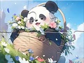 Igra Jigsaw Puzzle: Blanket Panda