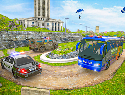 Igra Zatvor, policijski kombi  online.
