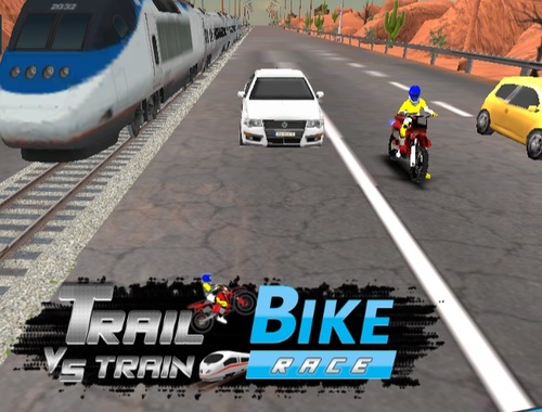 Igra Motocikl protiv vlaka: utrka  online.