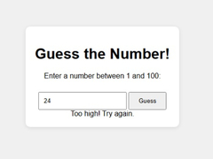 Igra Number Guessing Game