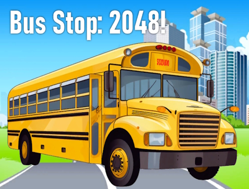 Igra Autobusna stanica: 2048!  online.