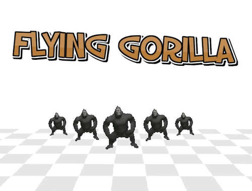 Igra Leteći Gorilla 3D  online.