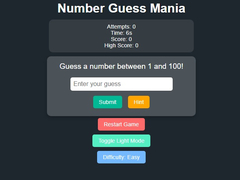 Igra Number Guess Mania