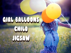 Igra Girl Balloons Child Jigsaw