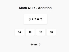 Igra Math Quiz Addition