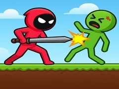 Igra Red Stickman vs Monster School