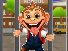 Igra Jigsaw Puzzle: Monkey Student School Prank