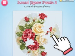 Igra Round jigsaw Puzzle 2 - Assemble Bouquet flowers