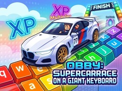 Igra Obby: Supercar Race on a Giant Keyboard