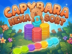Igra Capybara Hexa Sort