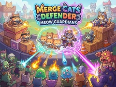 Igra Merge Cats Defender: Meow Guardians