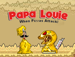 Igra Papa Louie: Attack Pizza  online.