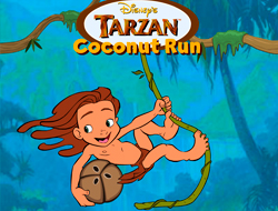 Igra Coconut roll da Tarzan  online.